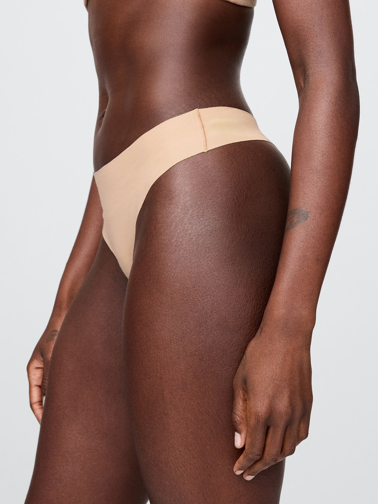 Organic Stretch Cotton No Show Thong
