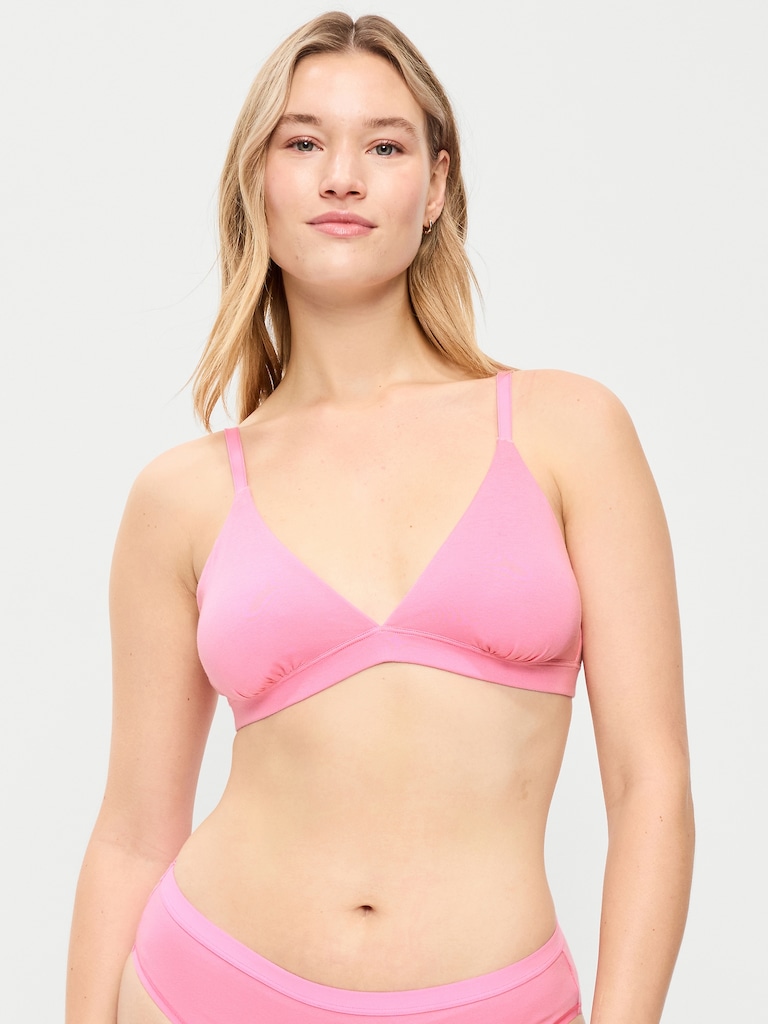 Everyday Cotton Triangle Bralette