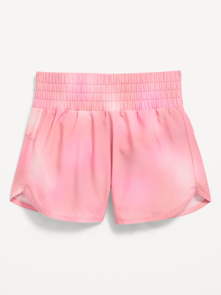 High-Waisted Dolphin-Hem Run Shorts for Girls