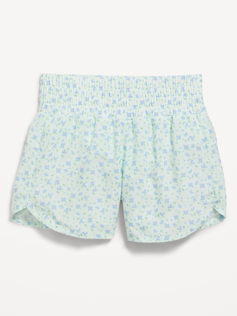 High-Waisted Dolphin-Hem Run Shorts for Girls