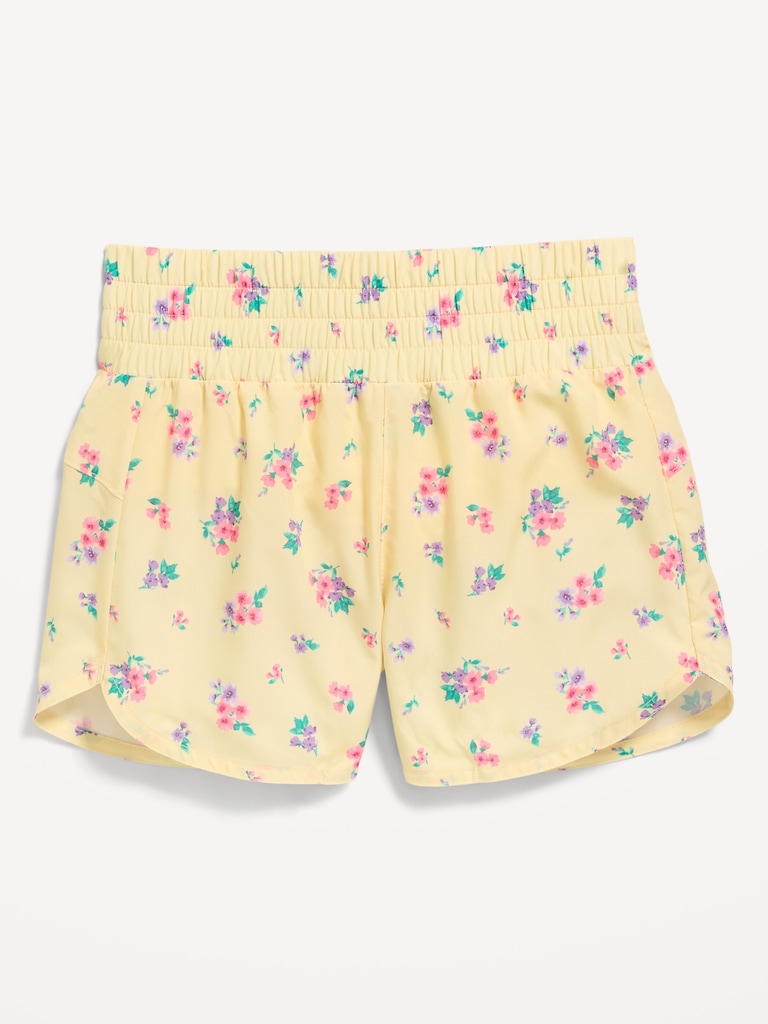 High-Waisted Dolphin-Hem Run Shorts for Girls