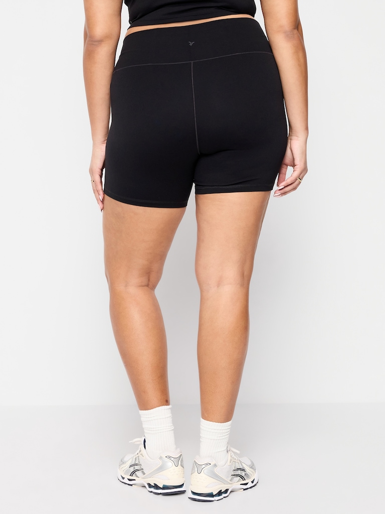 High-Waisted StudioSmooth Biker Shorts -- 6-inch inseam