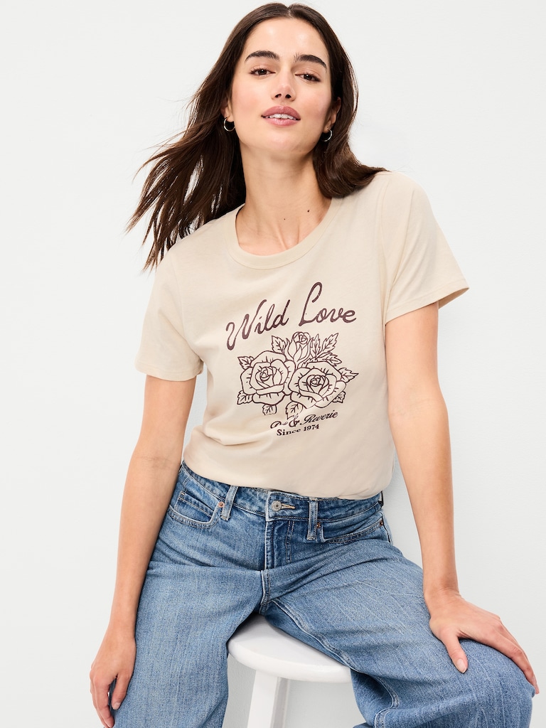 EveryWear Crew-Neck Graphic T-Shirt