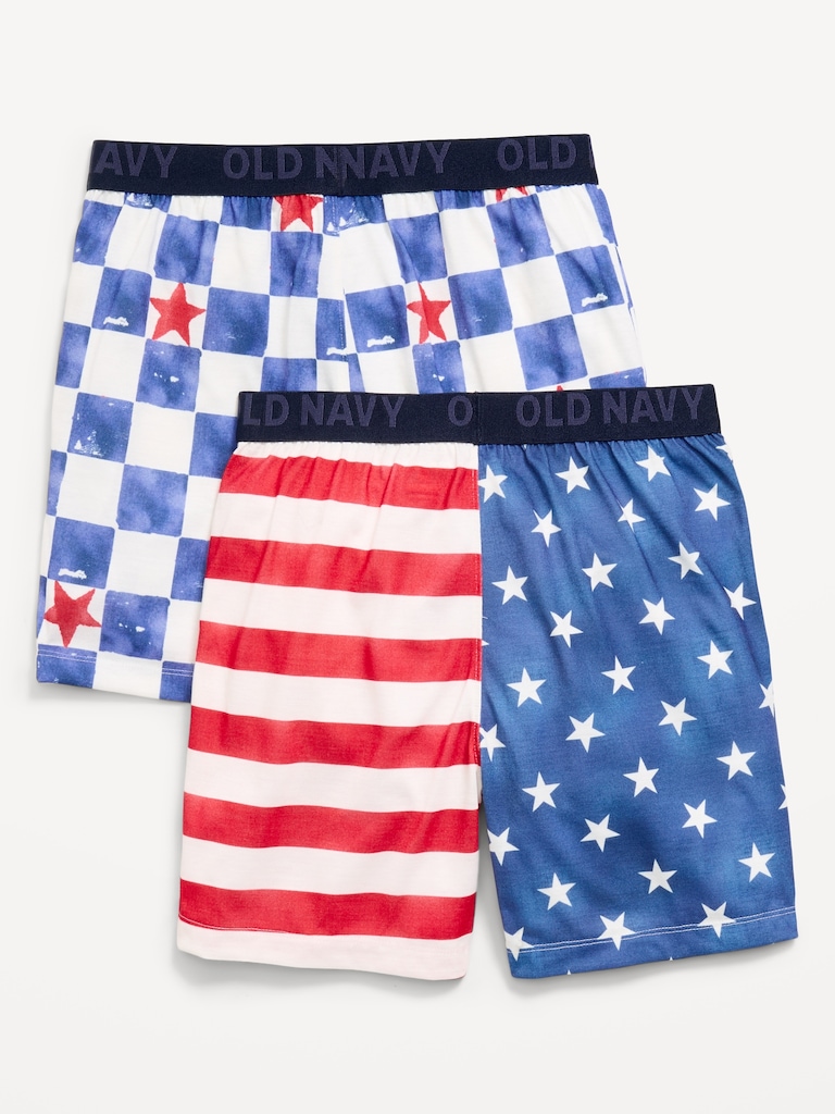 Printed Jersey Pajama Shorts 2-Pack for Boys