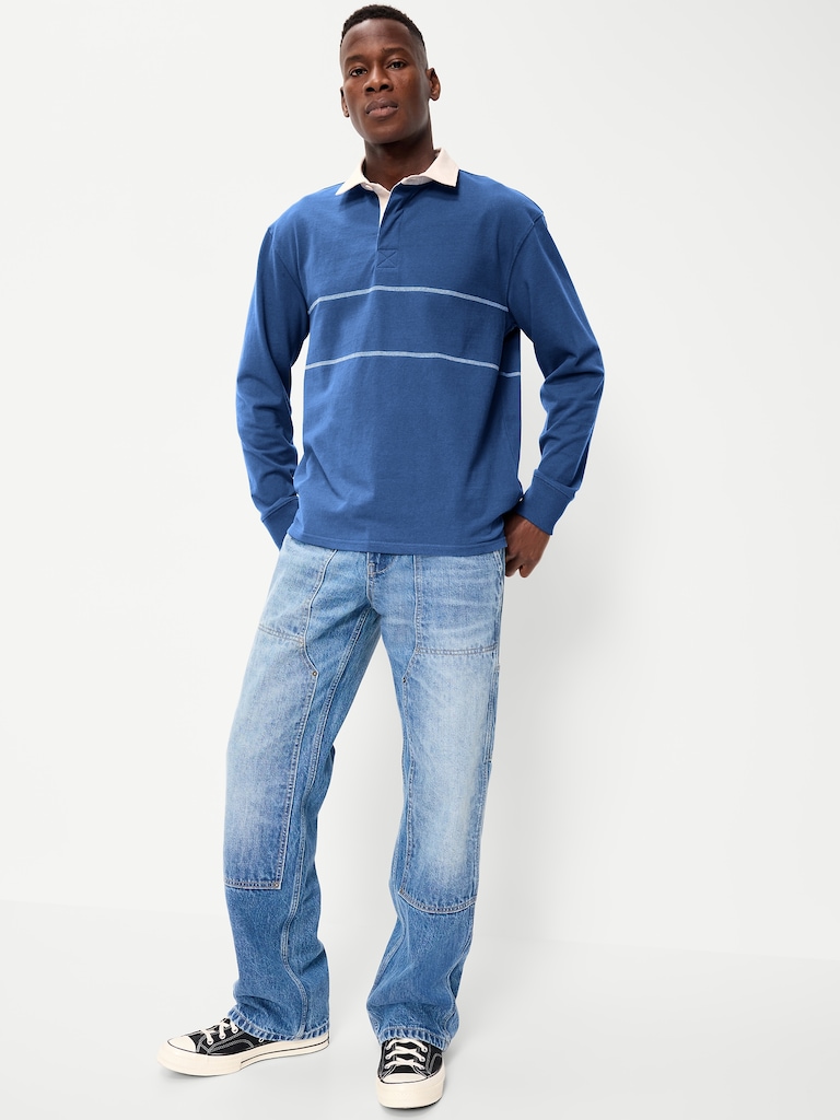 Color-Block Rugby Polo