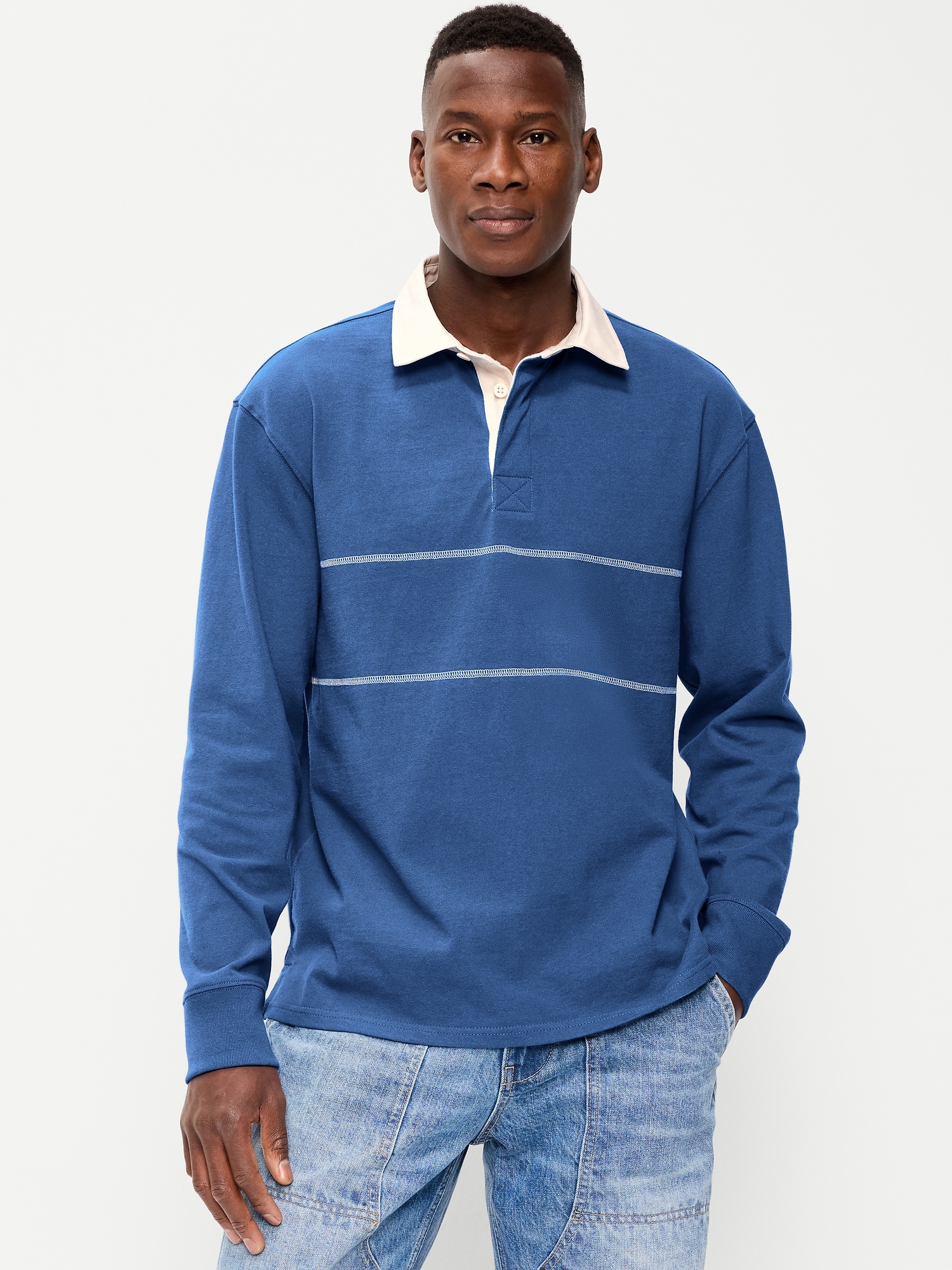 Men's Long Sleeve Polos | Old Navy