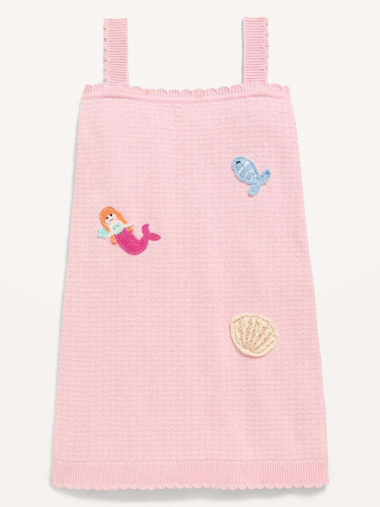 Sleeveless Sweater-Knit Dress for Toddler Girls
