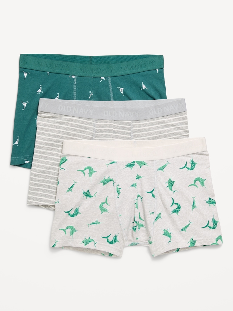 Printed Trunks 3-Pack -- 3-inch inseam