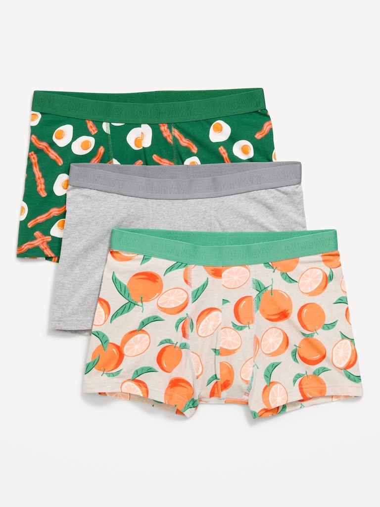 Printed Trunks 3-Pack -- 3-inch inseam