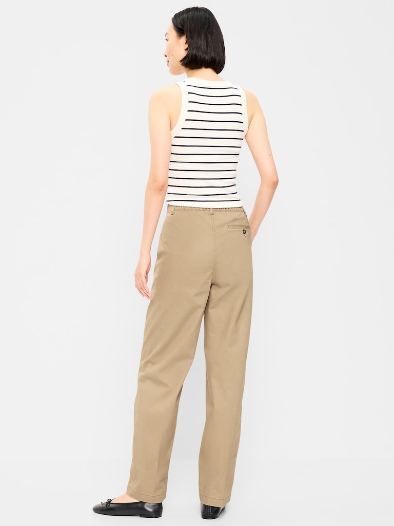 High-Waisted OGC Chino Full Length Straight Pants