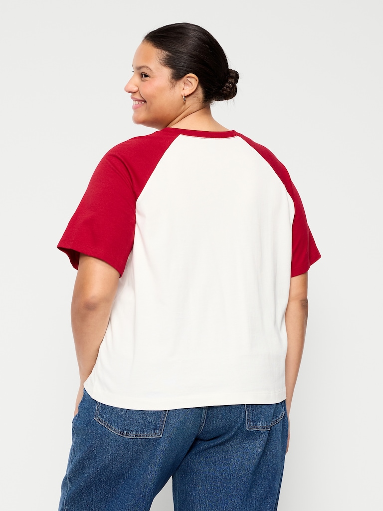 Vintage Crew-Neck Raglan T-Shirt