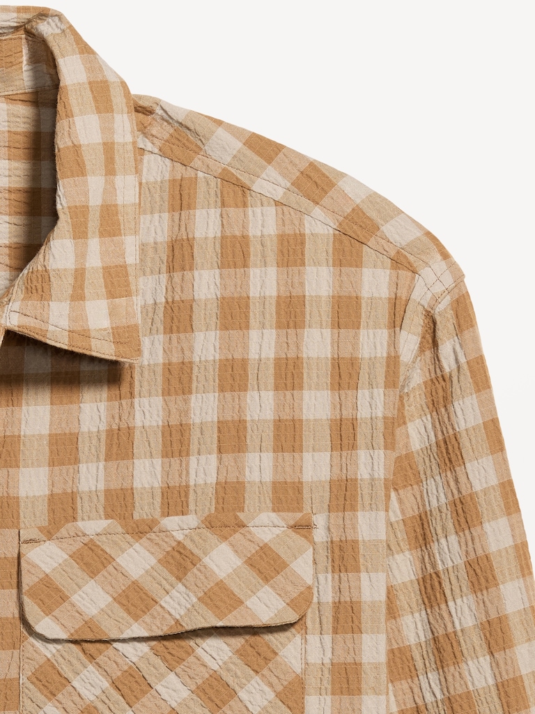 Loose Fit Cropped Shirt