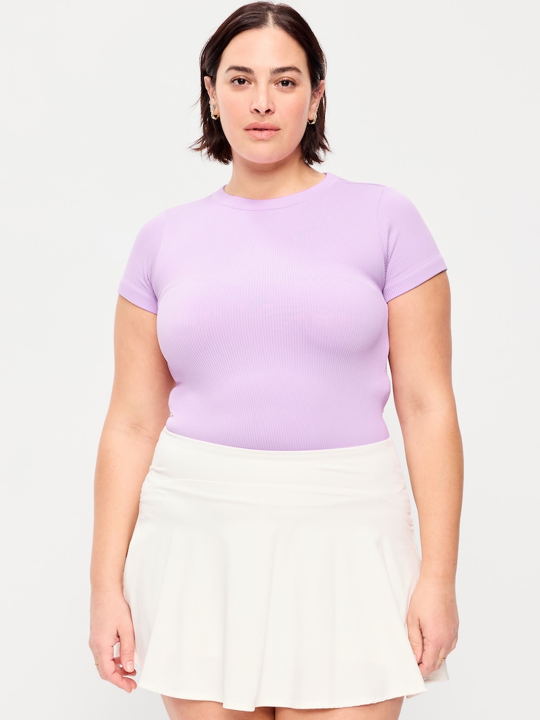 Exhale Seamless Fitted Rib T-Shirt