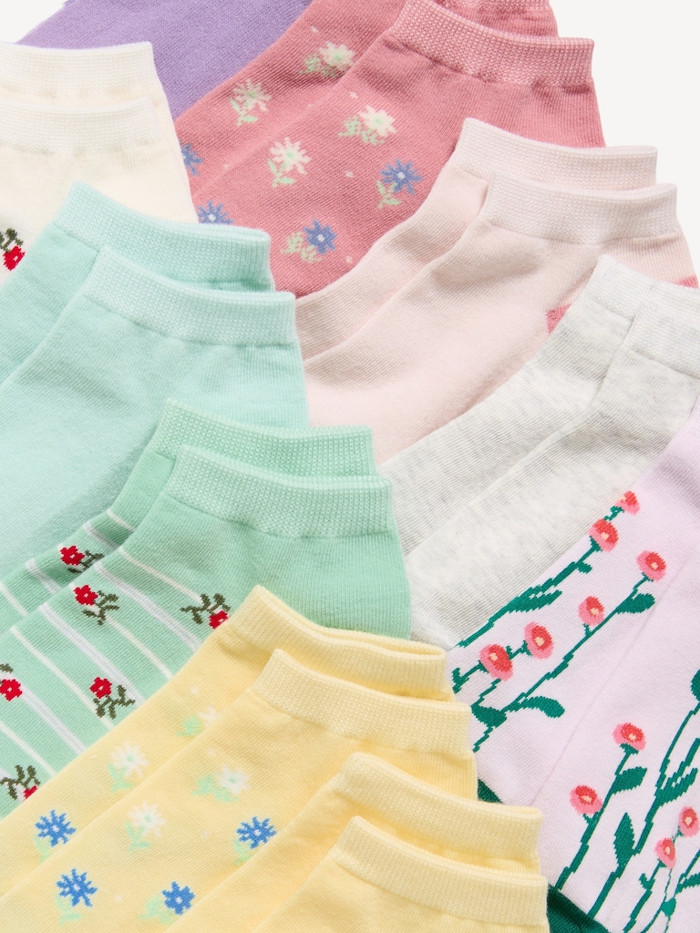 Ankle Socks 10-Pack for Girls