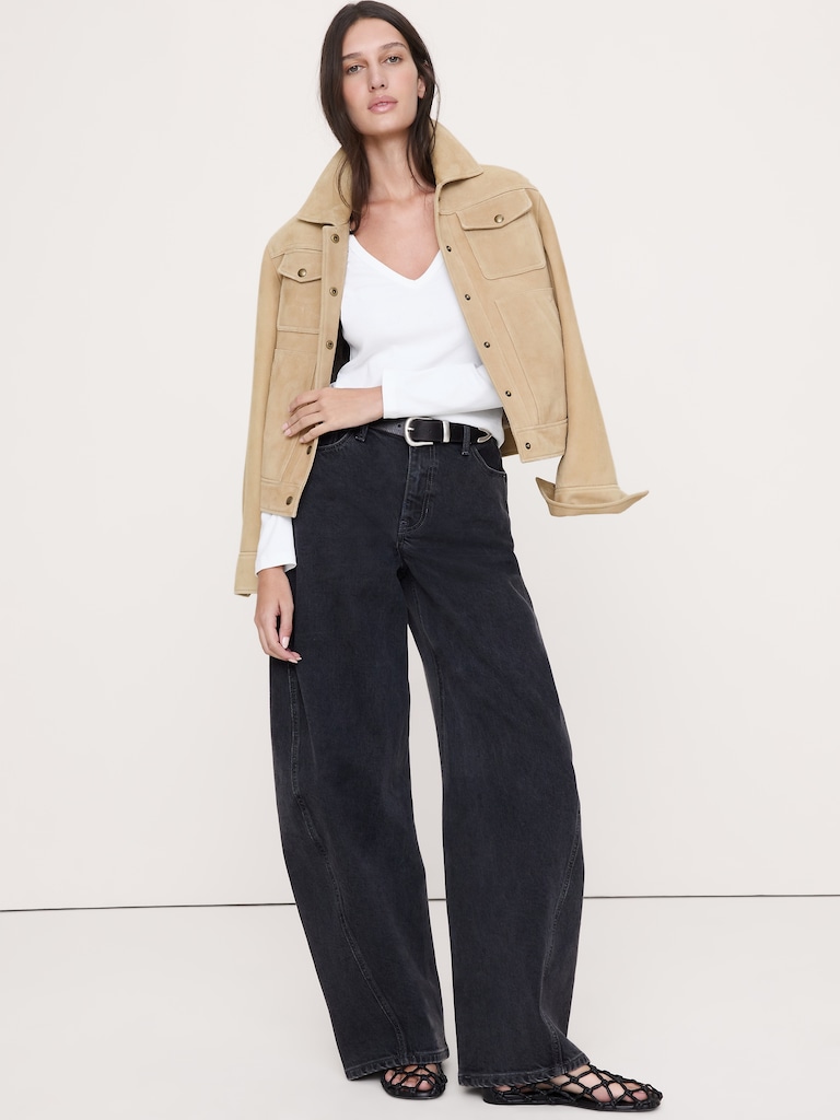 Ultra-Fine Cotton V-Neck T-Shirt