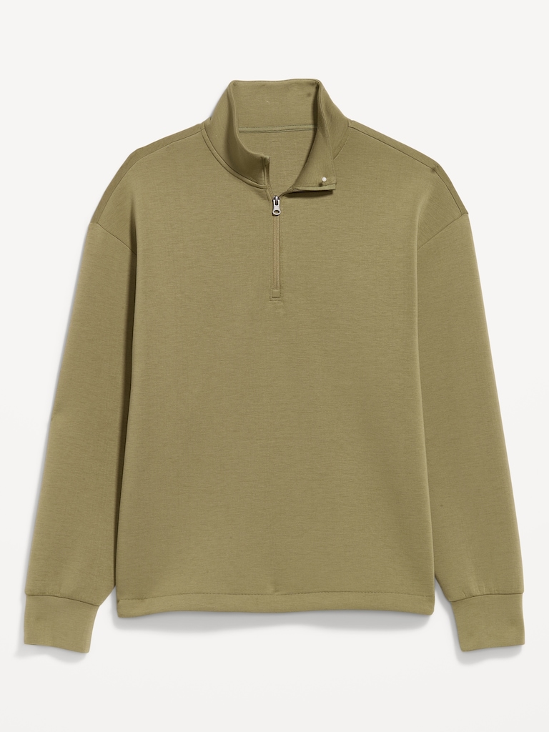 Bounce Fleece Oversized Quarter-Zip Pullover