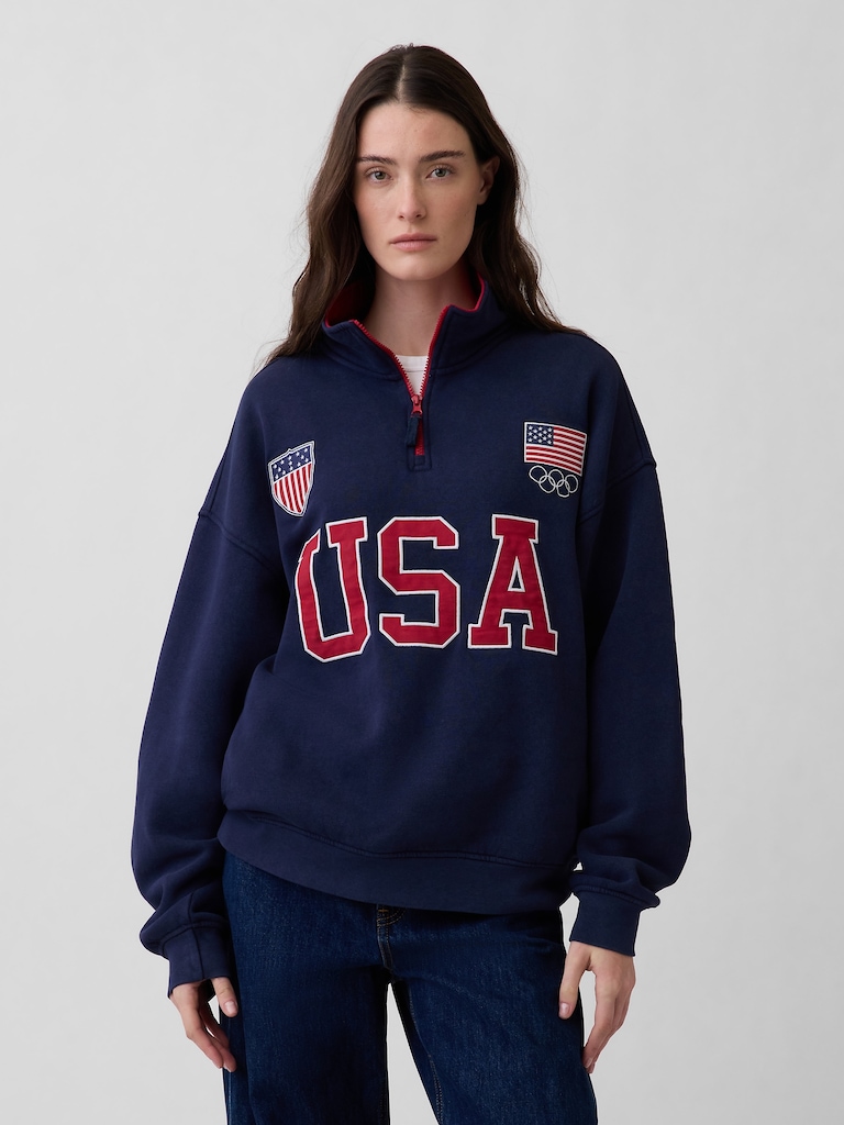 Adult Team USA Heavyweight Quarter-Zip Pullover