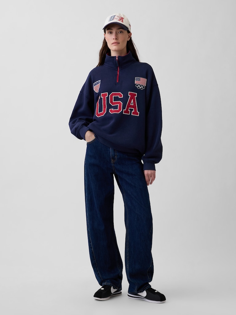 Adult Team USA Heavyweight Quarter-Zip Pullover