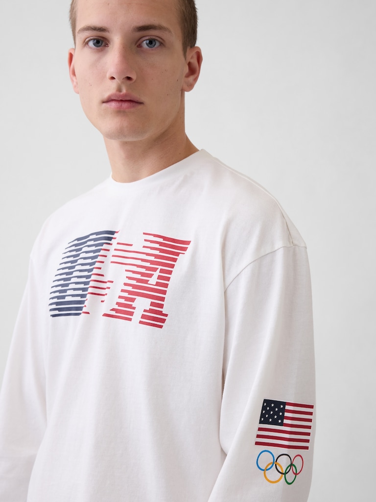 Adult Team USA Oversized Graphic T-Shirt