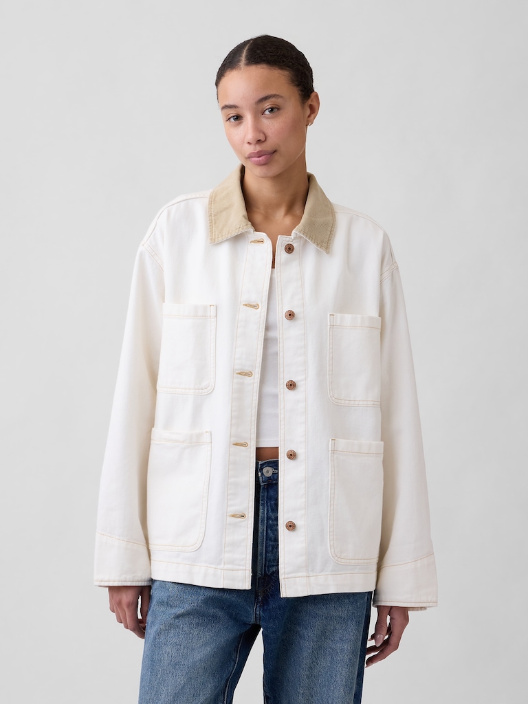 Relaxed Denim Chore Jacket