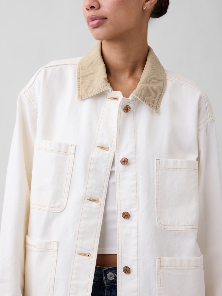 Relaxed Denim Chore Jacket