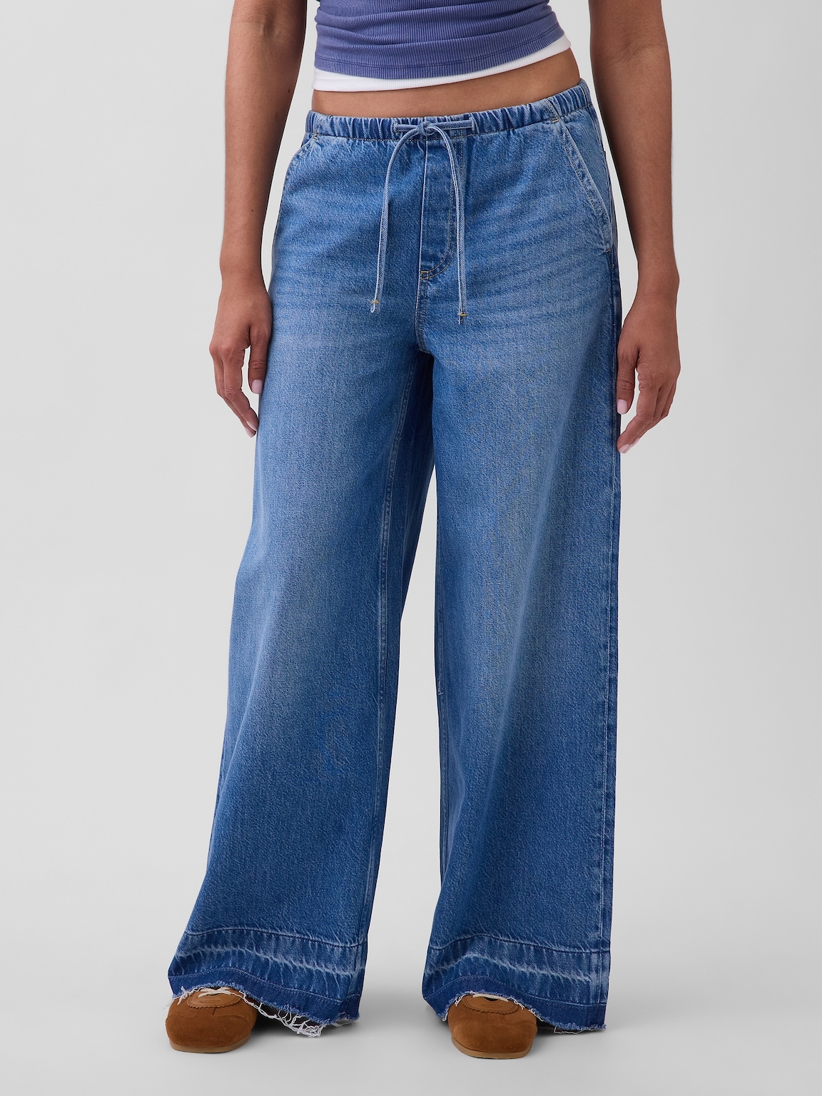 Mid Rise UltraSoft Easy Baggy Jeans