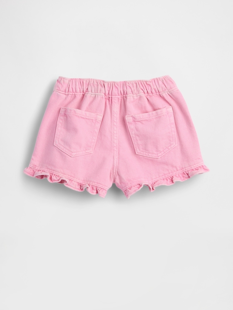Baby & Toddler Denim Stride Pull-On Ruffle Shorts