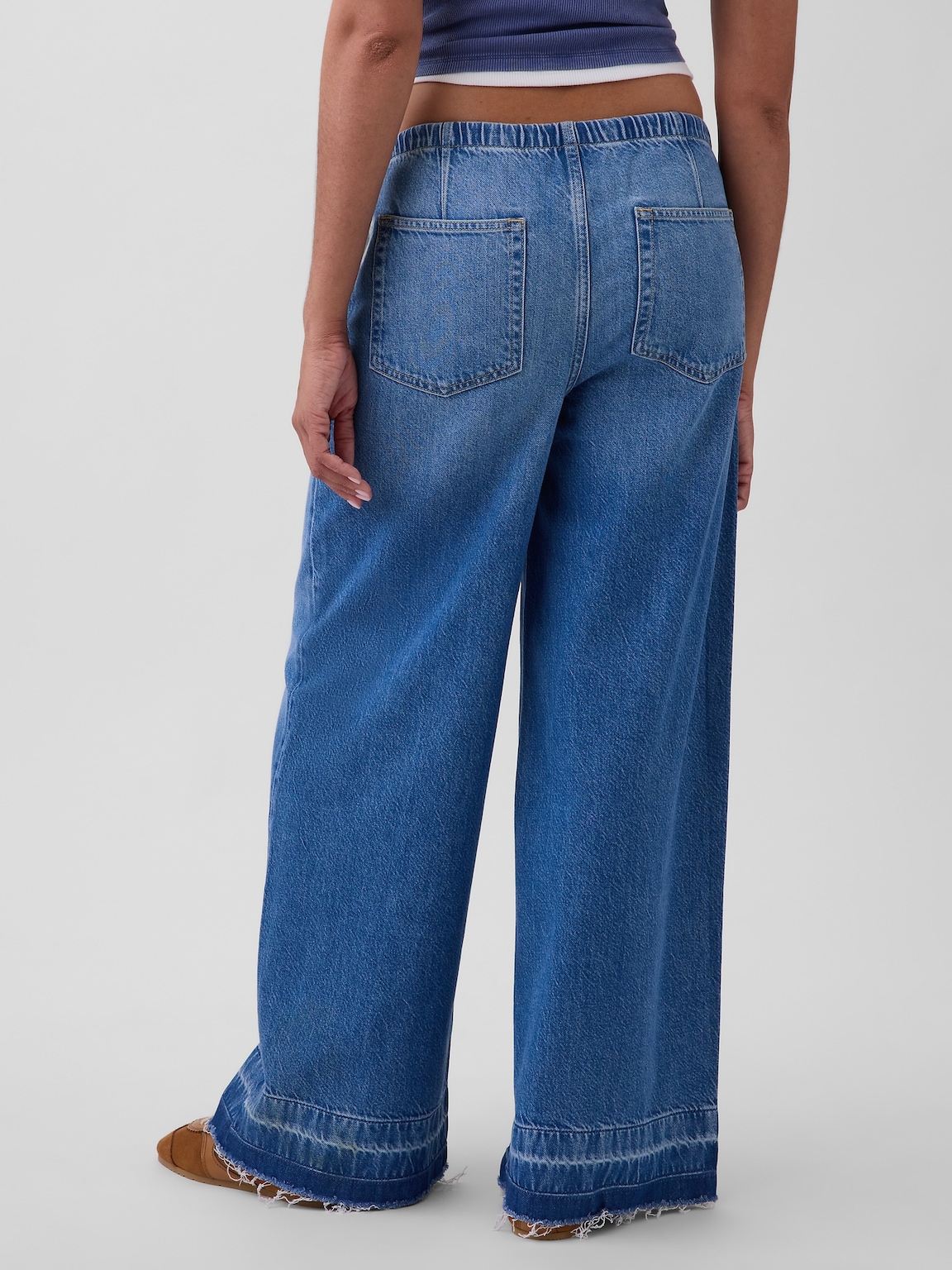 Mid Rise UltraSoft Easy Baggy Jeans