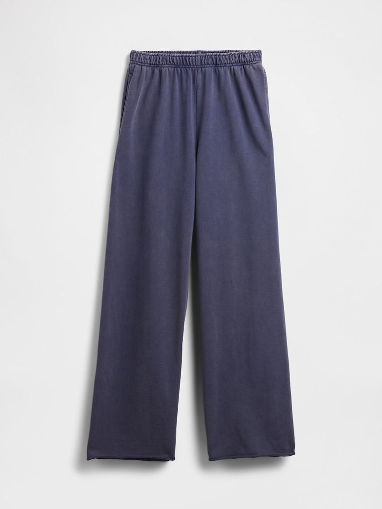 VintageSoft Terry Wide-Leg Sweatpants
