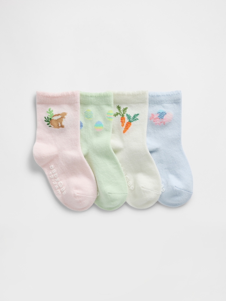 Baby & Toddler Crew Socks (4-Pack)
