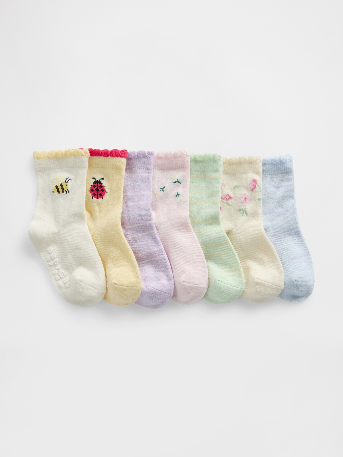 Baby & Toddler Ruffle Crew Socks (7-Pack)