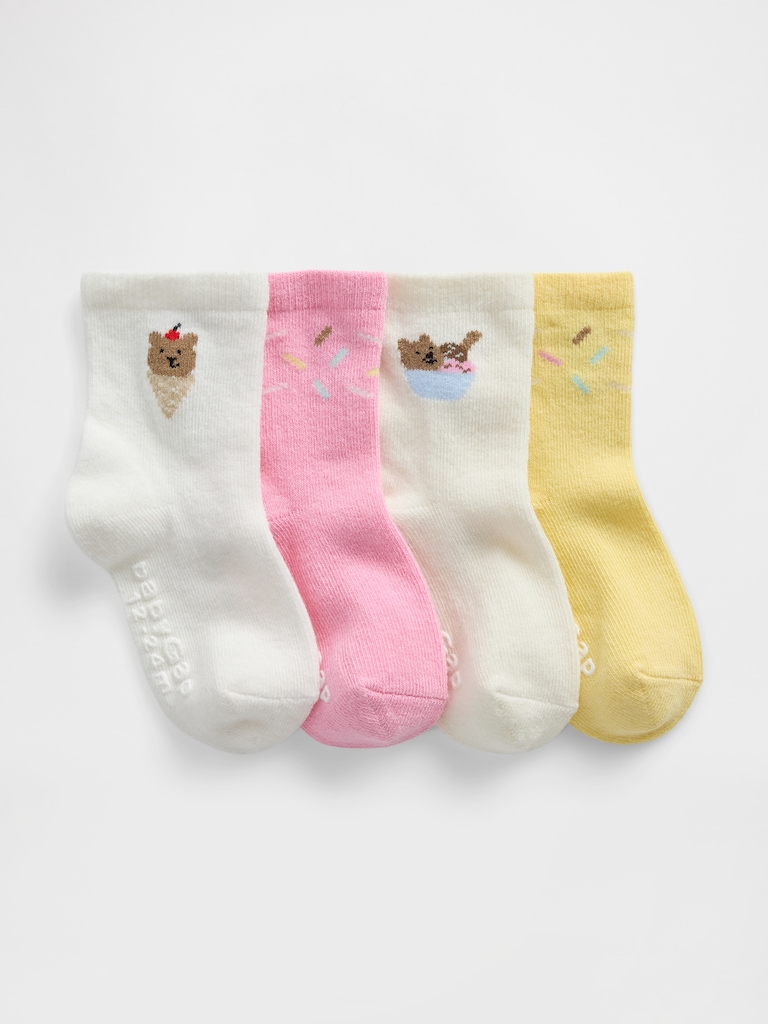 Baby & Toddler Brannan Bear Ice Cream Socks (4-Pack)