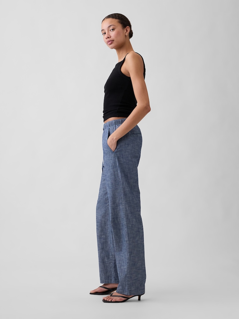 Mid Rise Easy Twill Pants