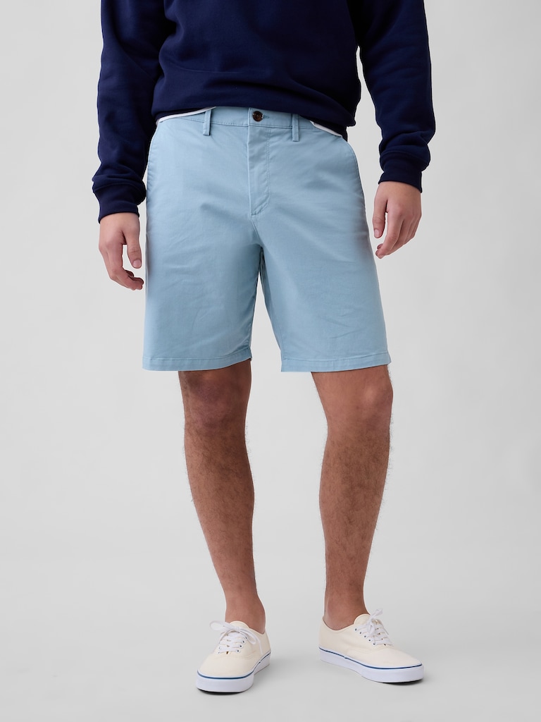 9" Essential Khaki Shorts