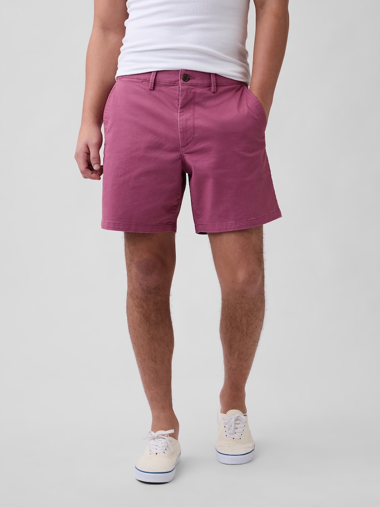 7" Essential Khaki Shorts