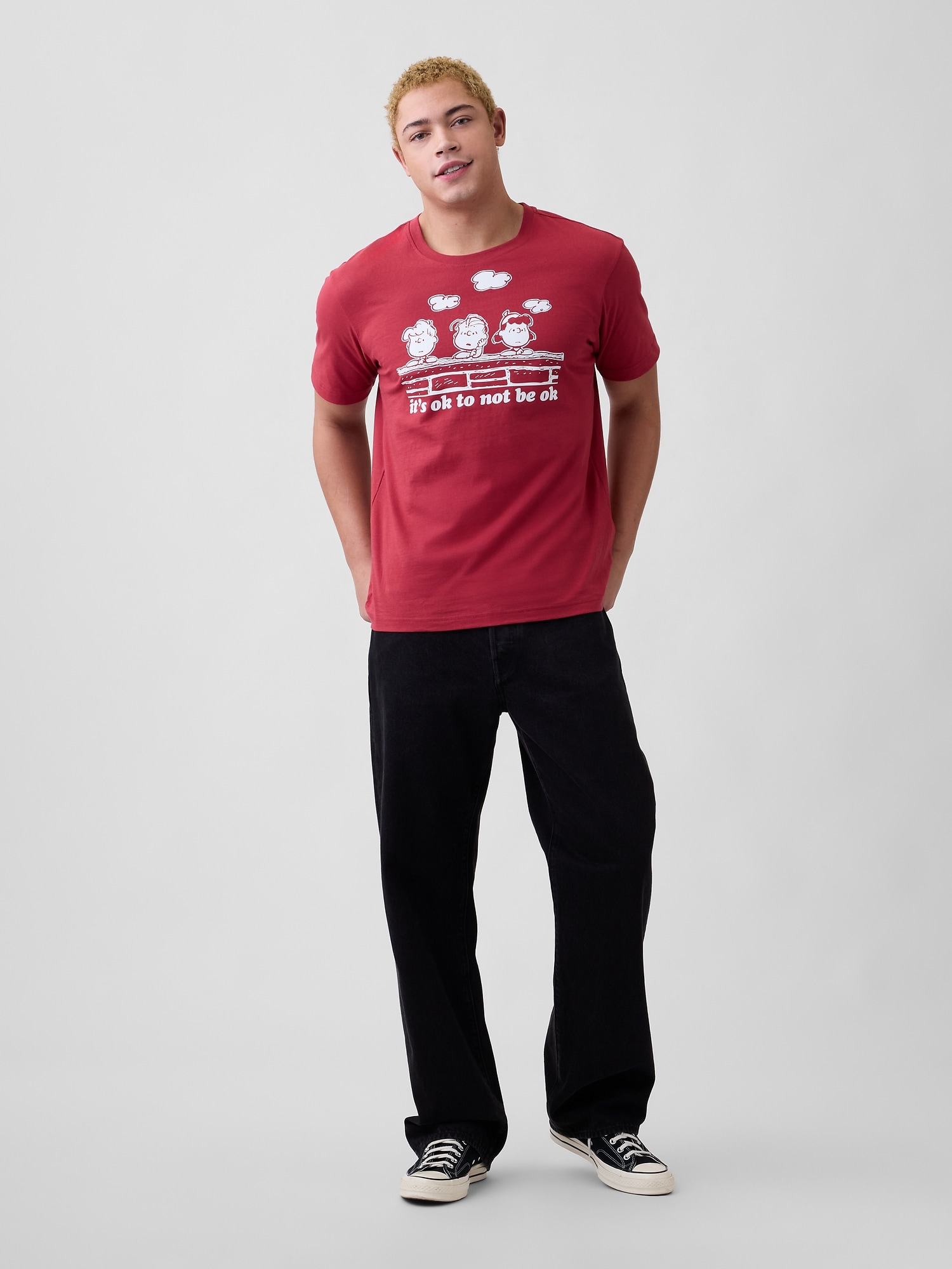 Men's Red Graphic T-Shirts | Gap Factory