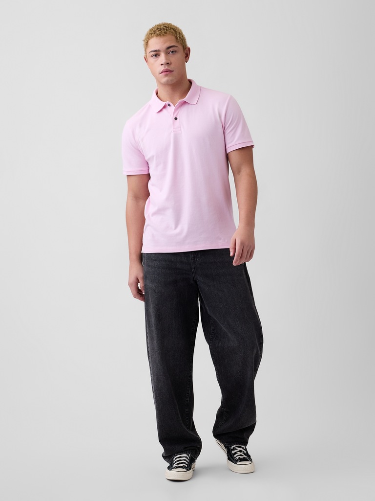 Stretch Pique Polo Shirt