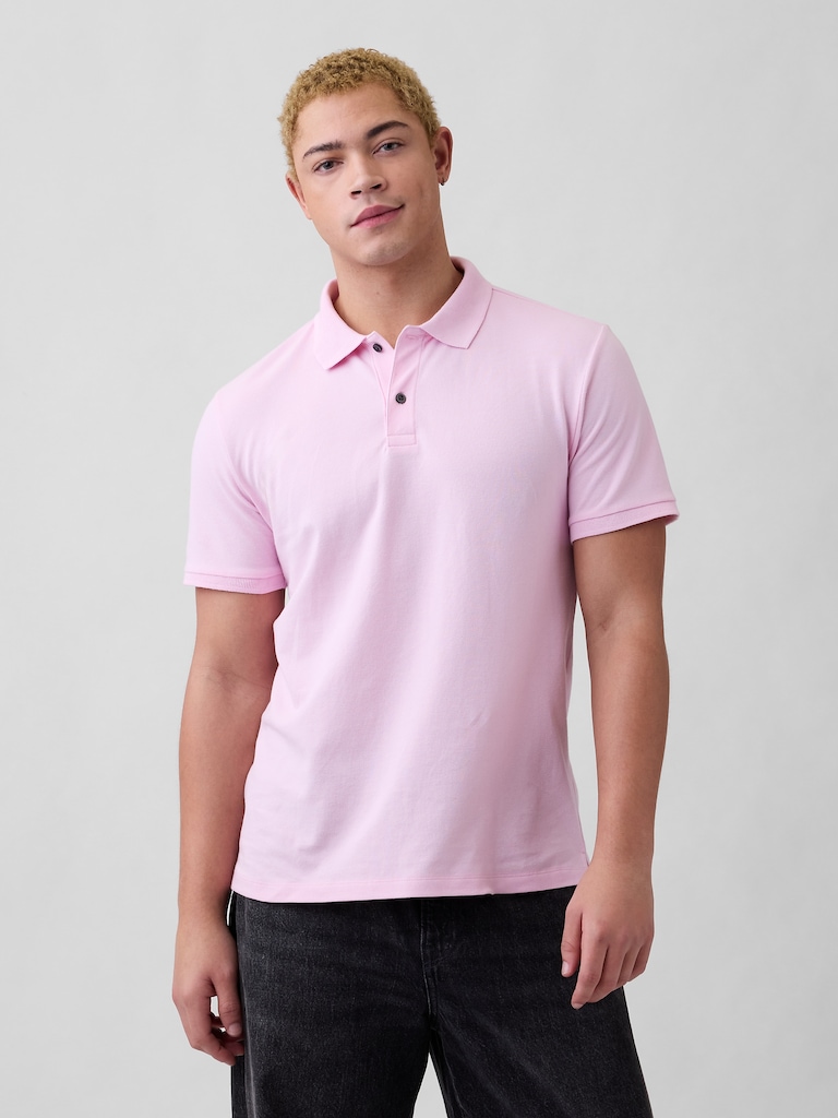 Stretch Pique Polo Shirt