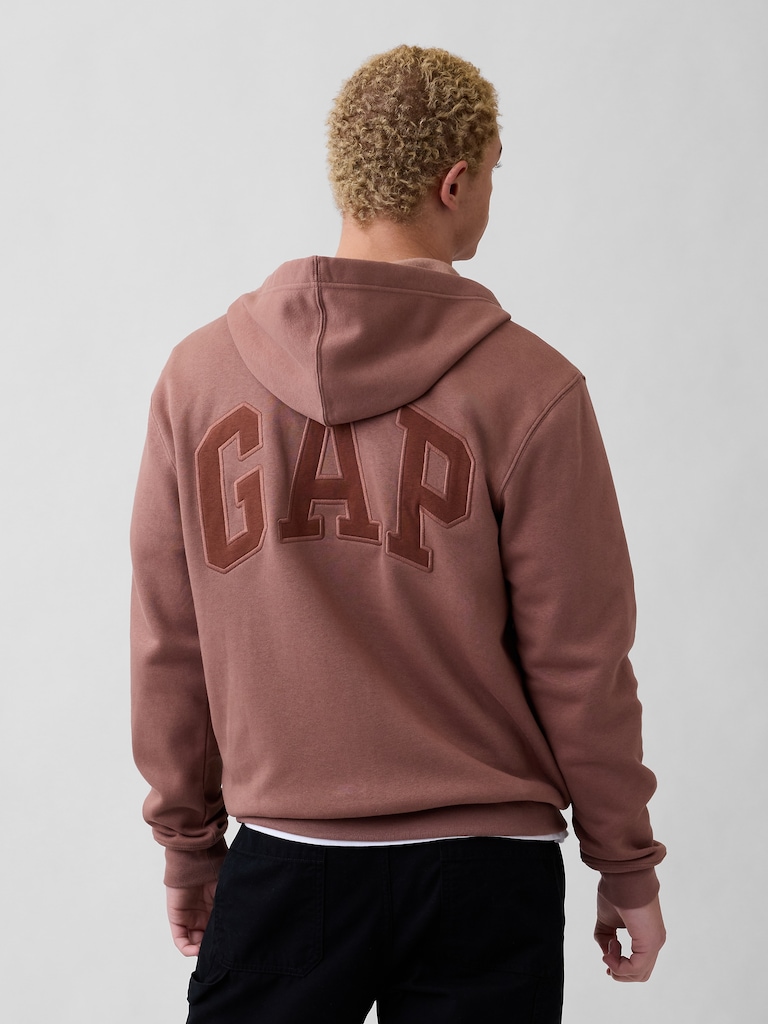 Adult Relaxed Gap Logo Zip Hoodie
