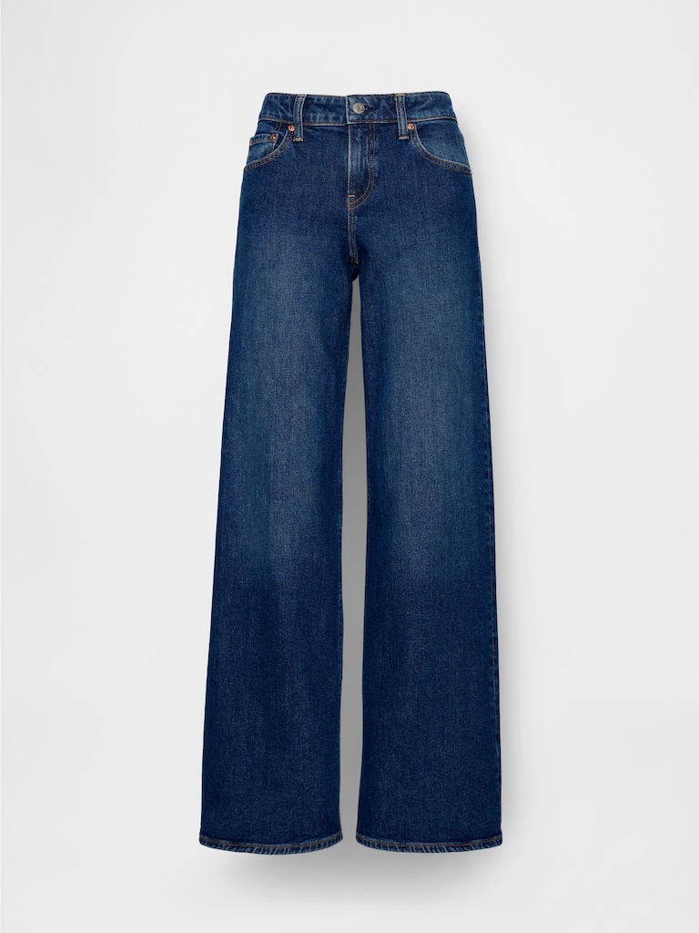 Low Rise Stride Wide-Leg Jeans