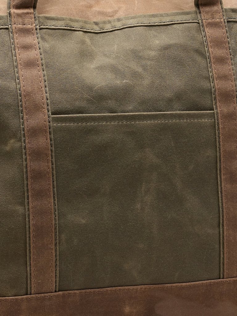 Waxed Canvas Tote by CB Station
