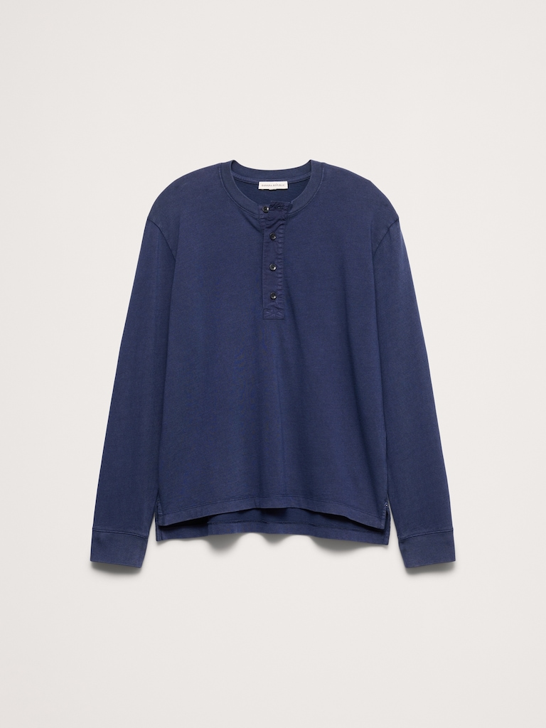 Heritage Cotton Slub Henley T-Shirt