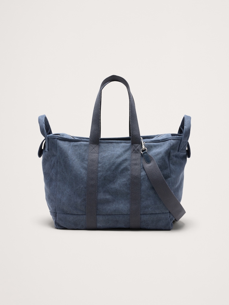 Large Cotton Canvas Weekender Bag