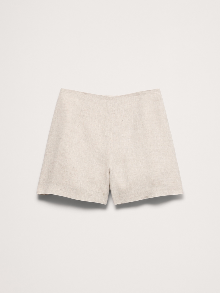High-Rise 3" Linen Short