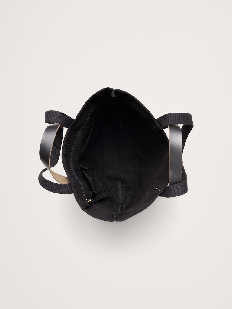 Canvascraft Leather-Handled Tote by CB Station