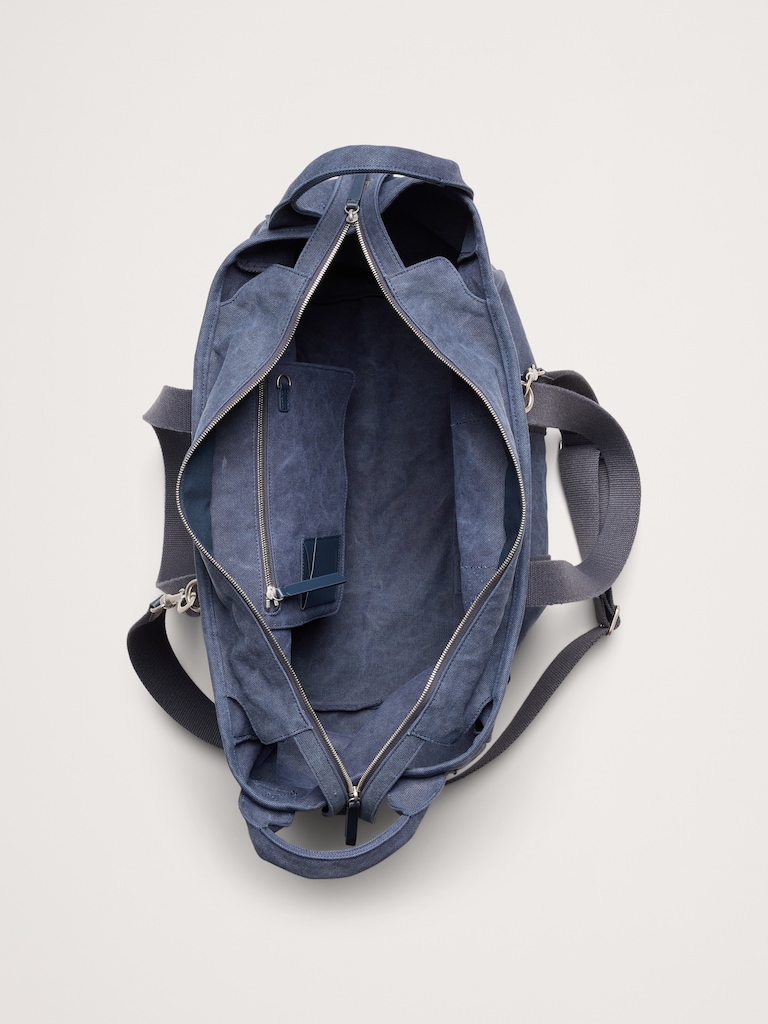 Large Cotton Canvas Weekender Bag