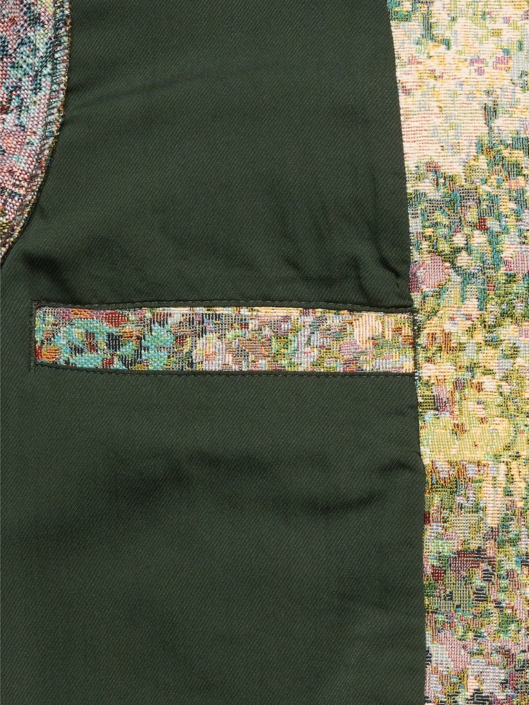 Floral Jacquard Bomber Jacket