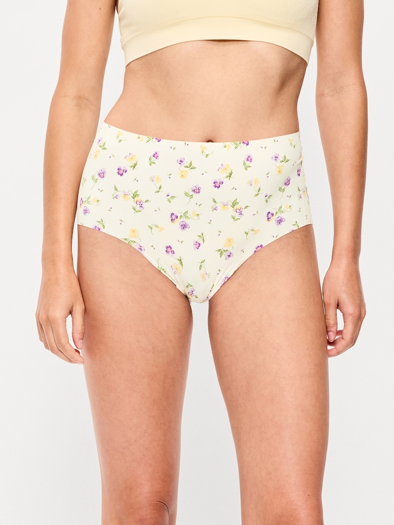 High-Waisted No-Show Brief Underwear 6-Pack