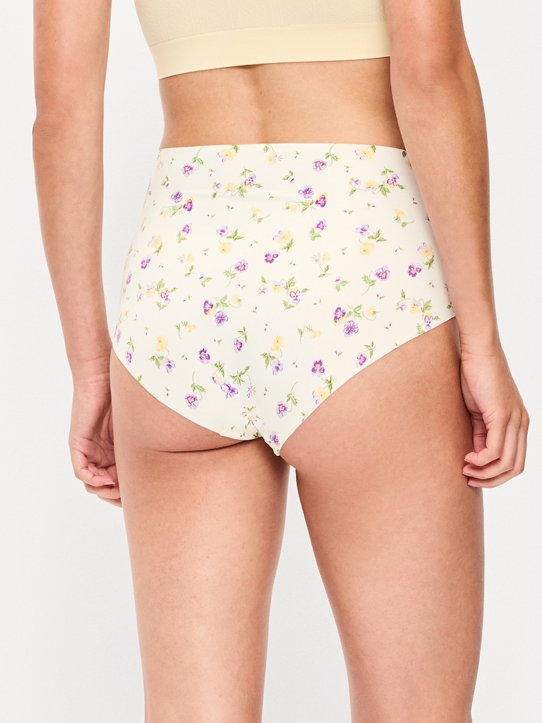 High-Waisted No-Show Brief Underwear 6-Pack