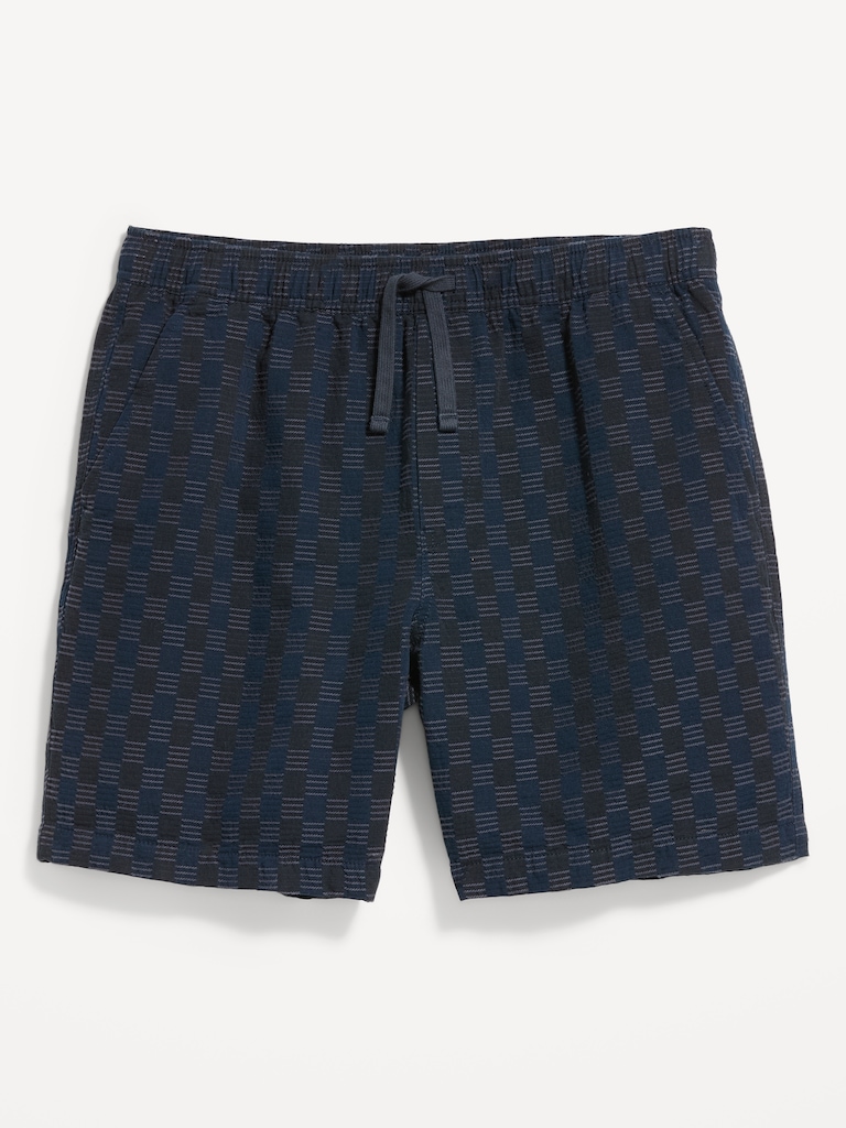 Textured-Knit Jogger Shorts -- 7-inch inseam